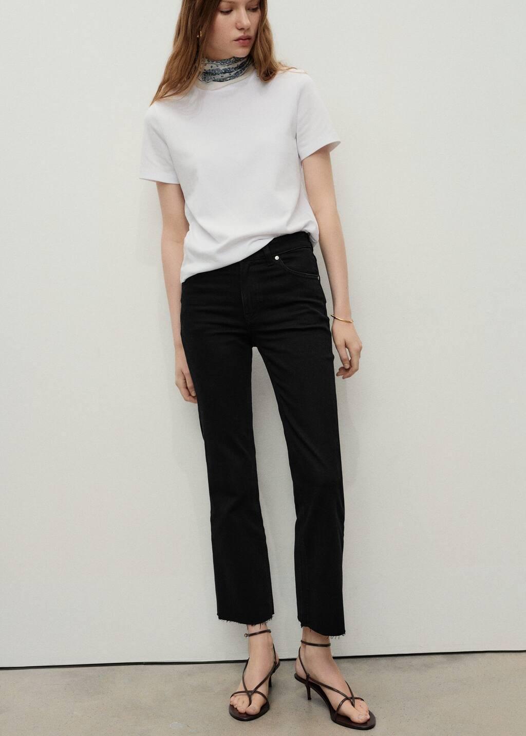 Grey Sienna flared cropped jeans, , large image number 2