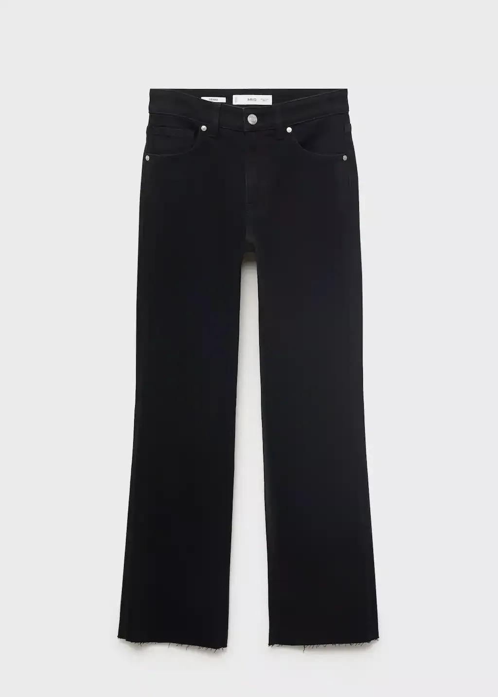 Grey Sienna flared cropped jeans, , large image number 3