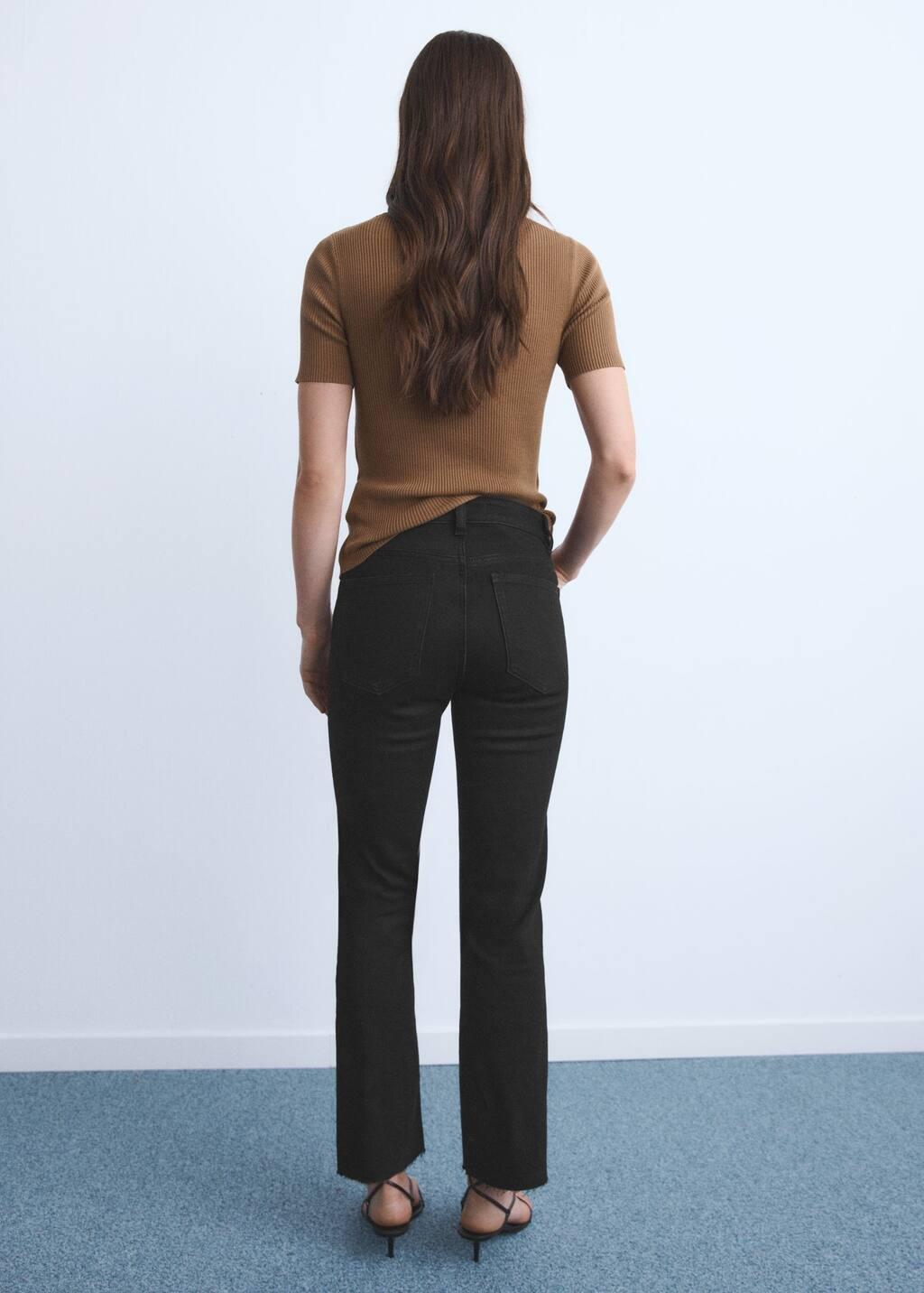 Grey Sienna flared cropped jeans, , large image number 5