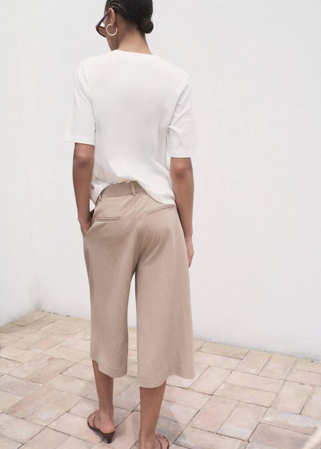 NATURAL WHITE Short-sleeved printed t-shirt, Natural White, large image number 5