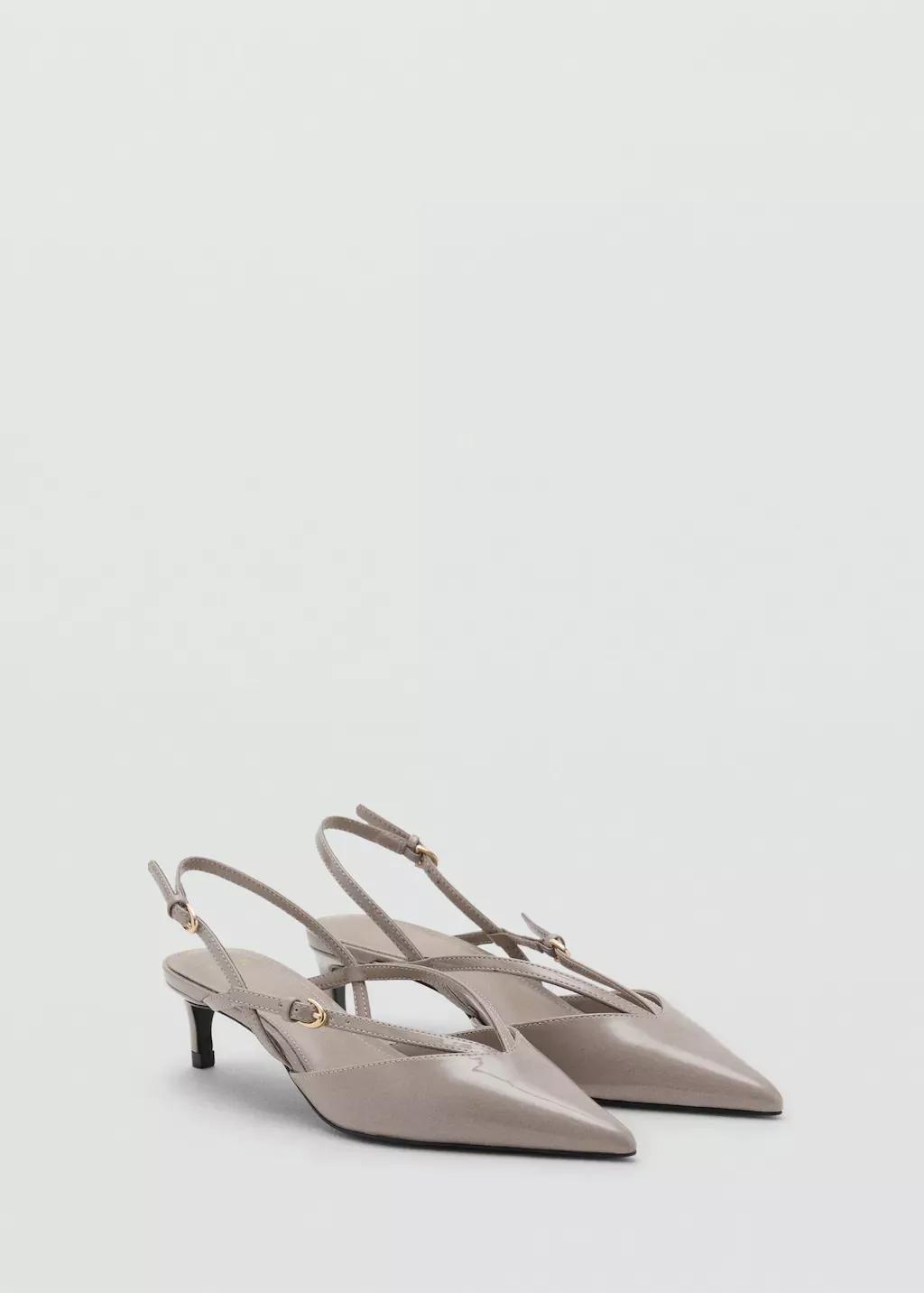 LT PASTEL BROWN Kitten-heeled strappy shoes, Light Pastel Brown, medium