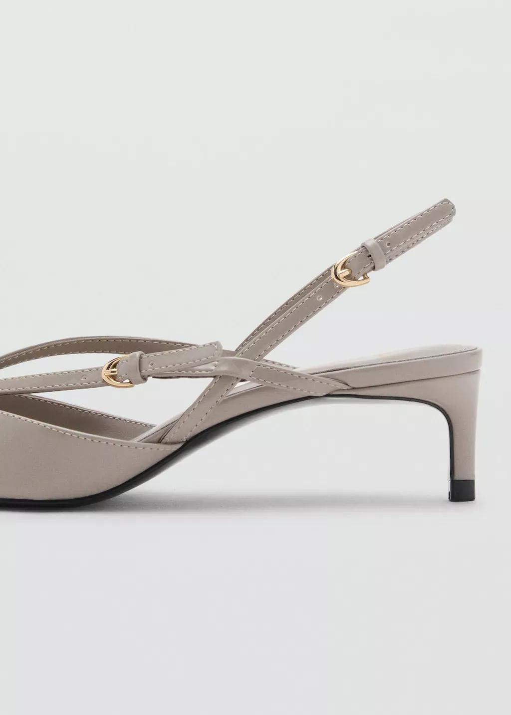 LT PASTEL BROWN Kitten-heeled strappy shoes, Light Pastel Brown, large image number 1