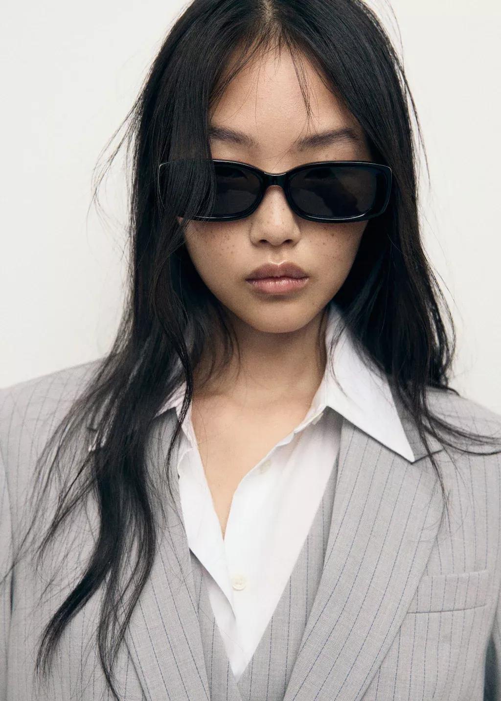 Grey Pinstripe Suit Jacket, , large image number 1