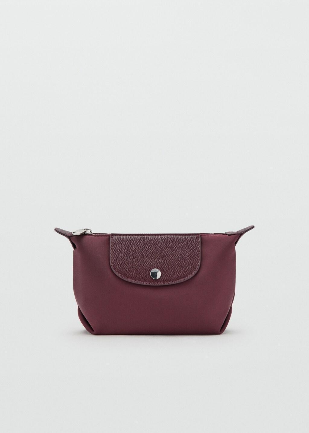 Red Medium Combined Nylon Toiletry Bag, 0201_78, large image number 5