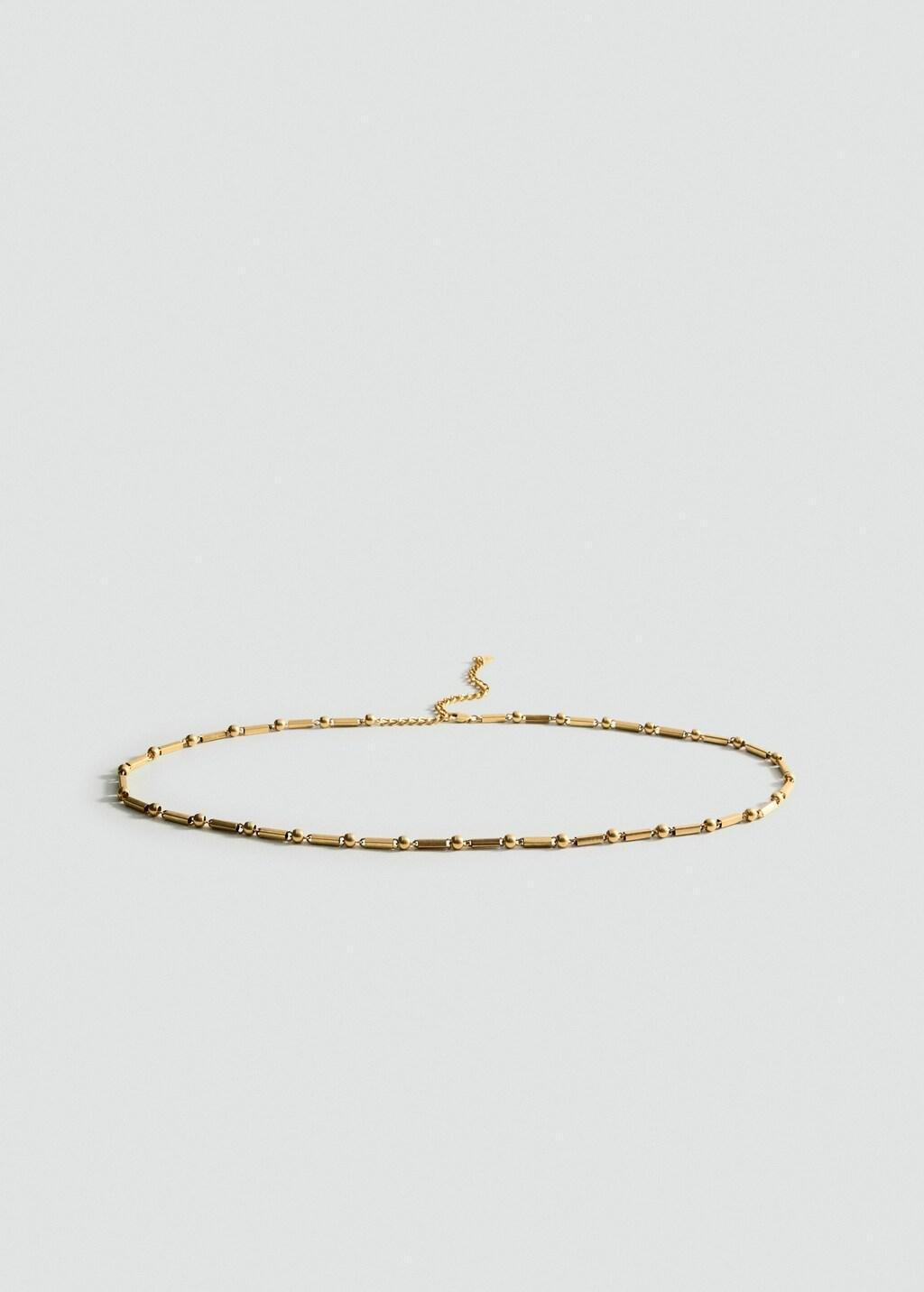 Gold Skinny Metal Belt, Gold, large image number 4