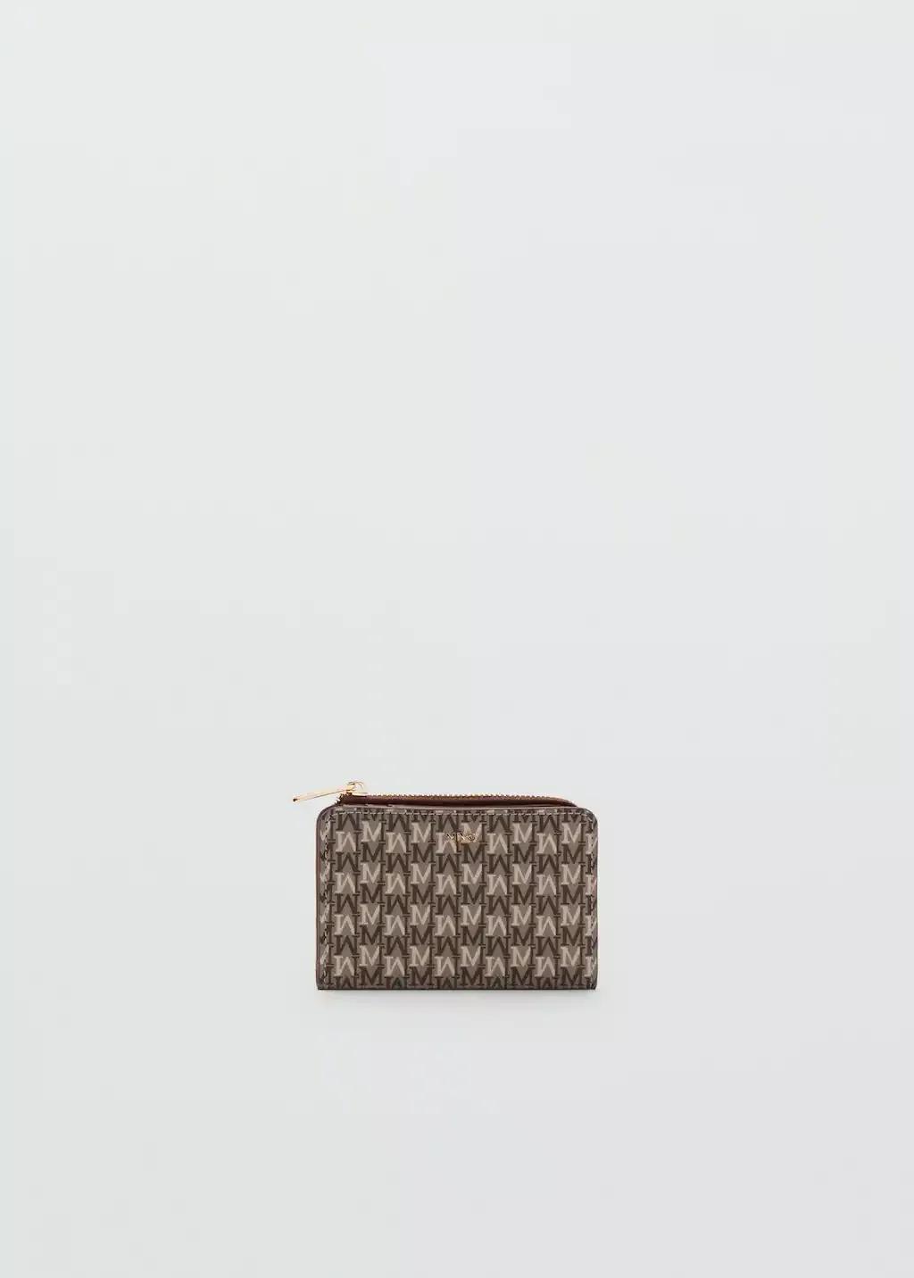 Brown Small logo print wallet, 0201_CU, large image number 3