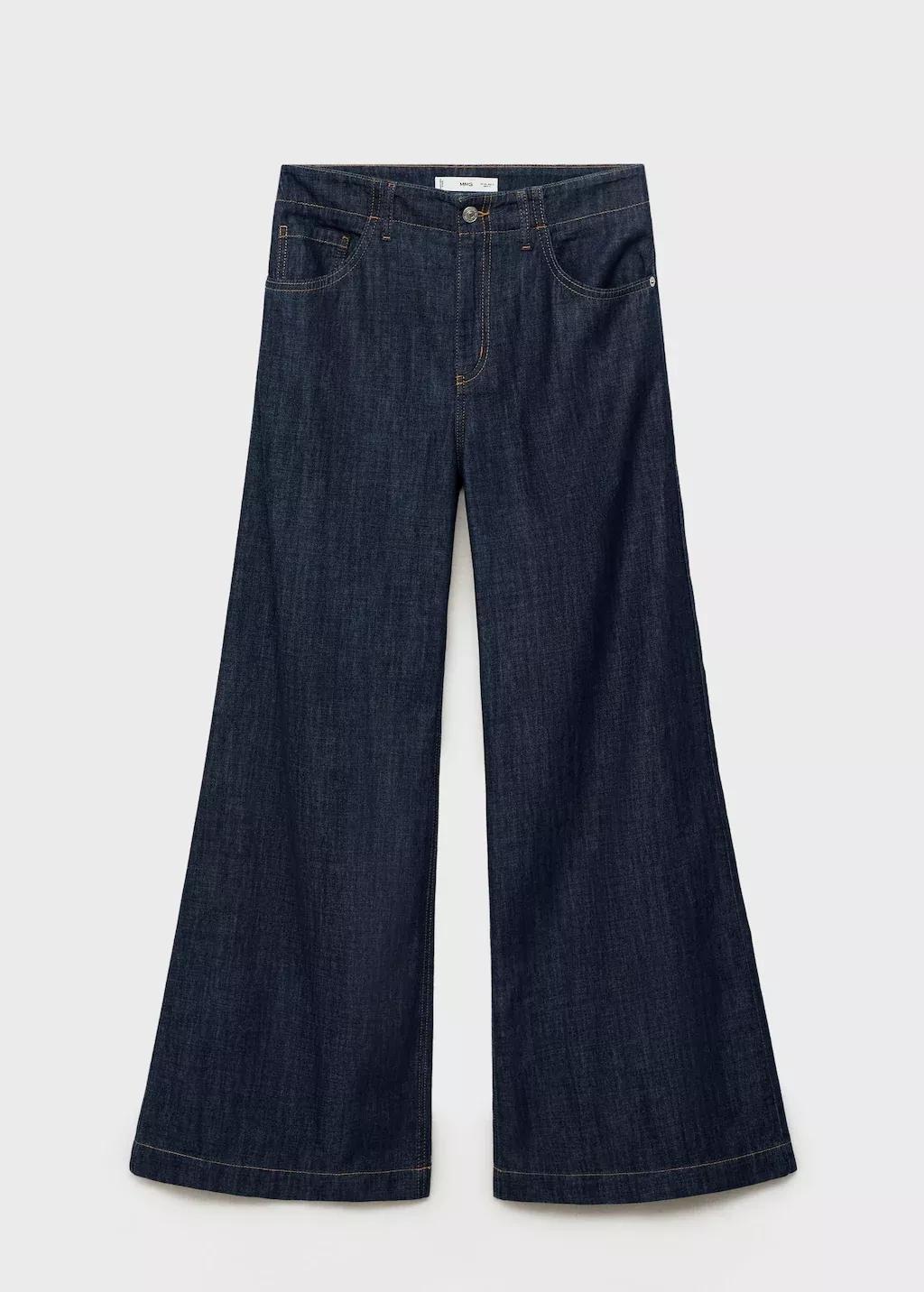 OPEN BLUE Wide leg mid-rise jeans, 0201_TS, large image number 7