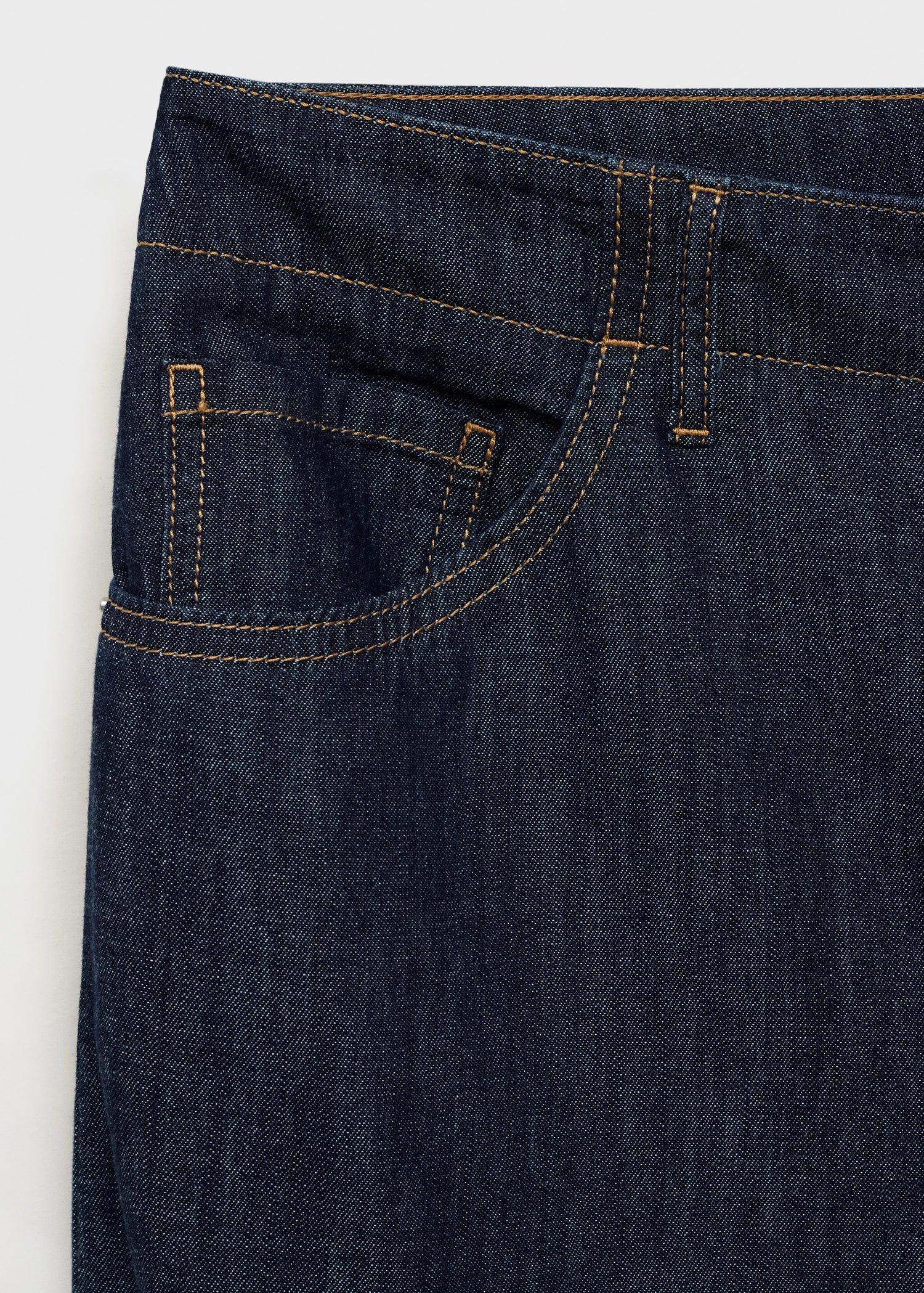 OPEN BLUE Wide leg mid-rise jeans, , large image number 8