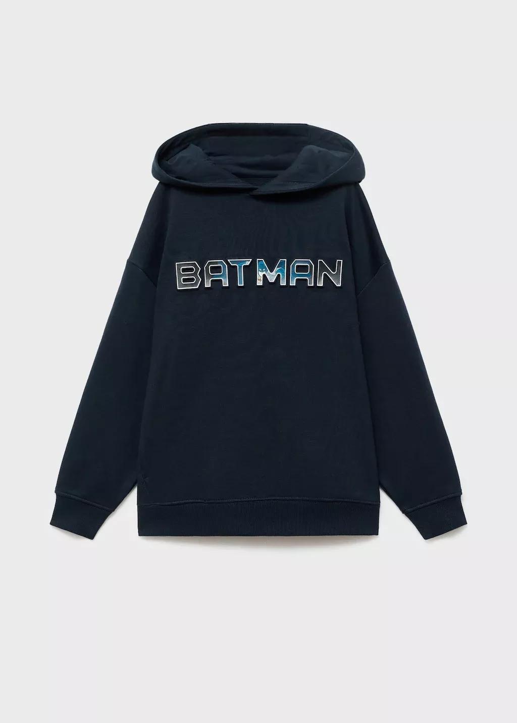 Navy Batman Sweatshirt, Kids Boys, Navy, large image number 0