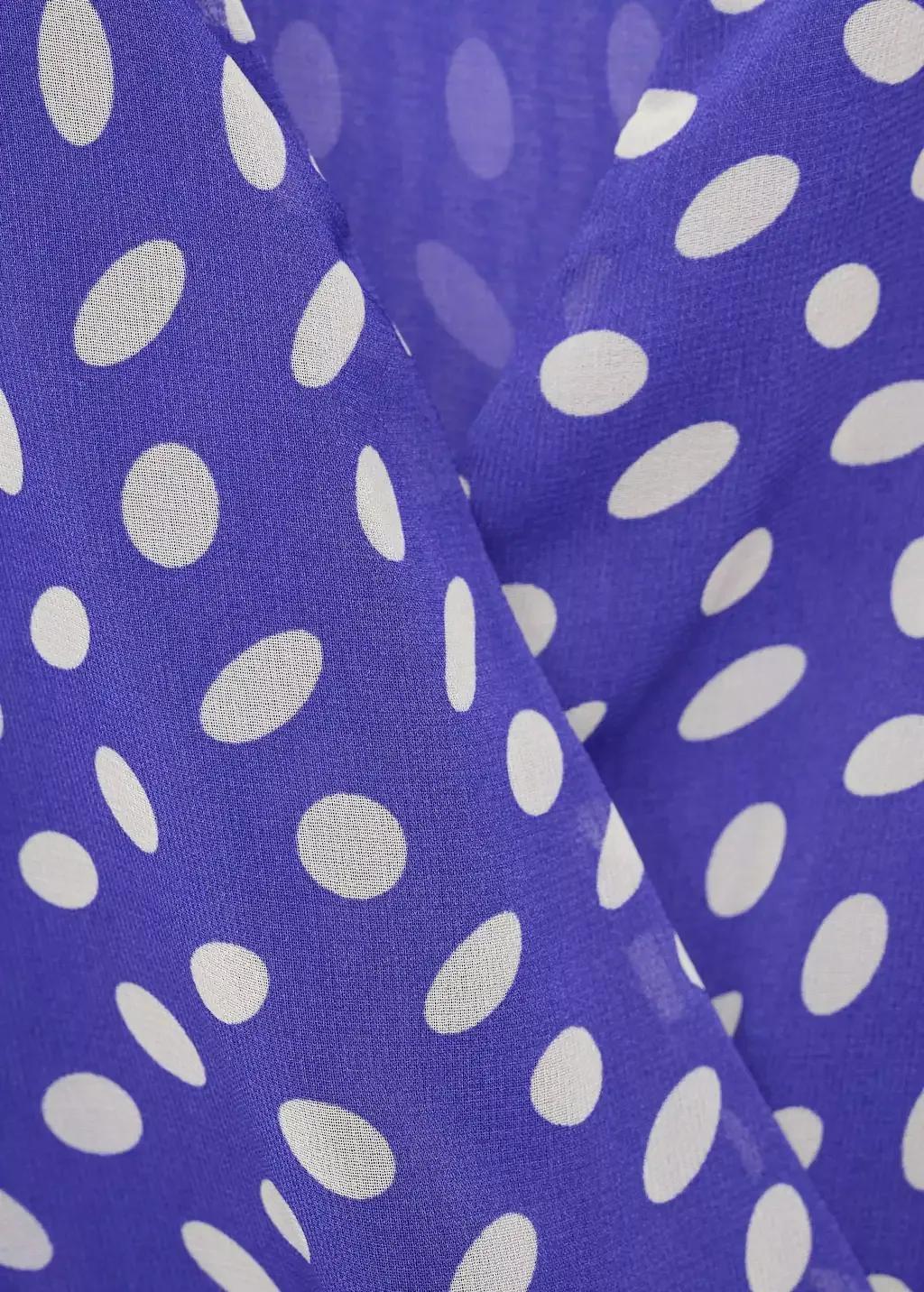 Brown Dots Wrap Dress, , large image number 4