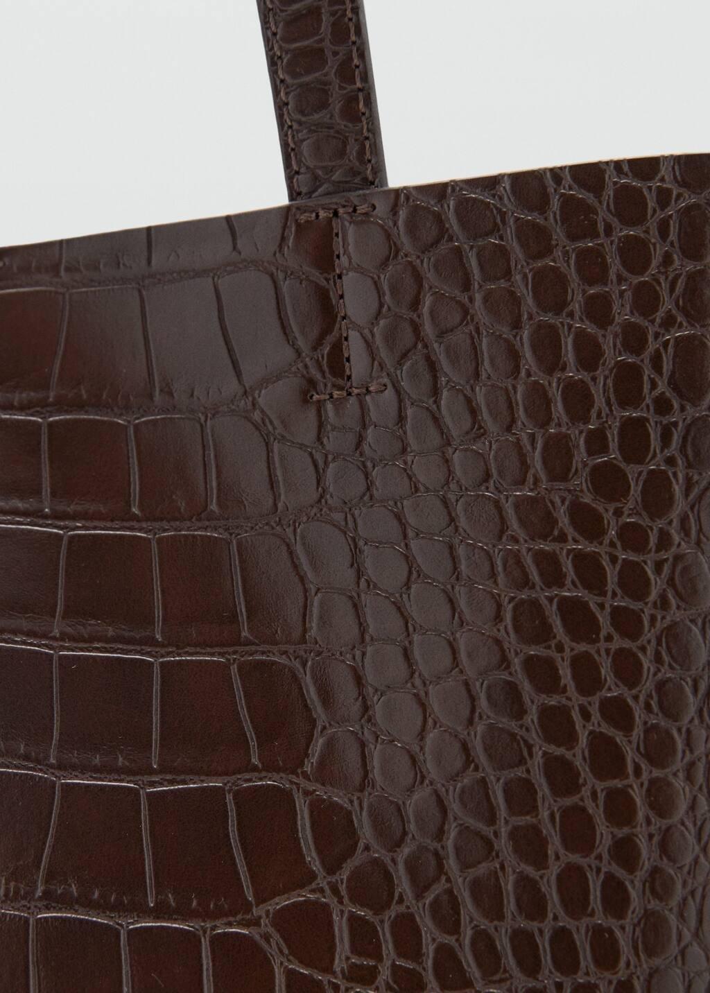 DARK BROWN Shopper bag with double handle, 0201_32, large image number 1