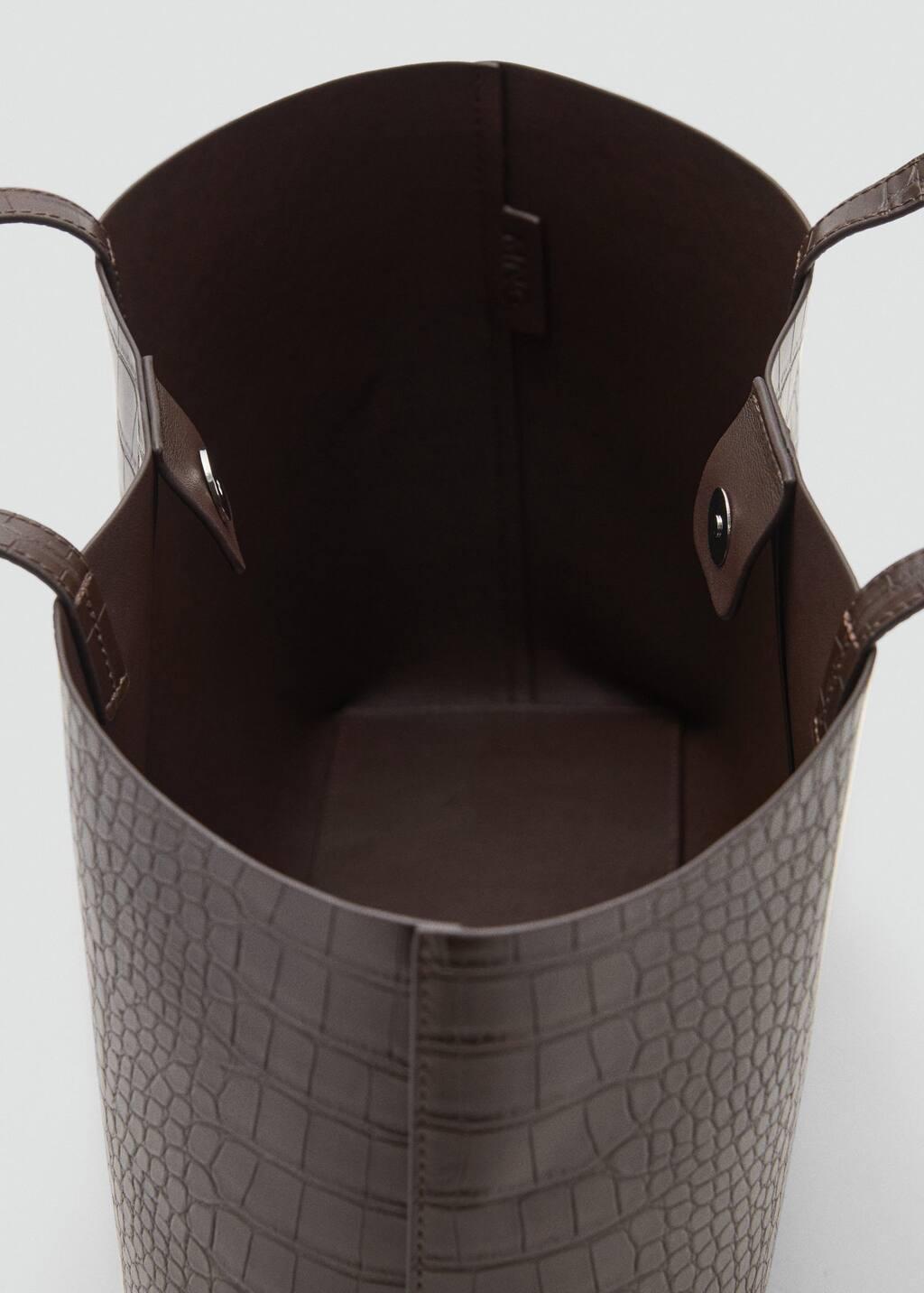 DARK BROWN Shopper bag with double handle, 0201_32, large image number 2
