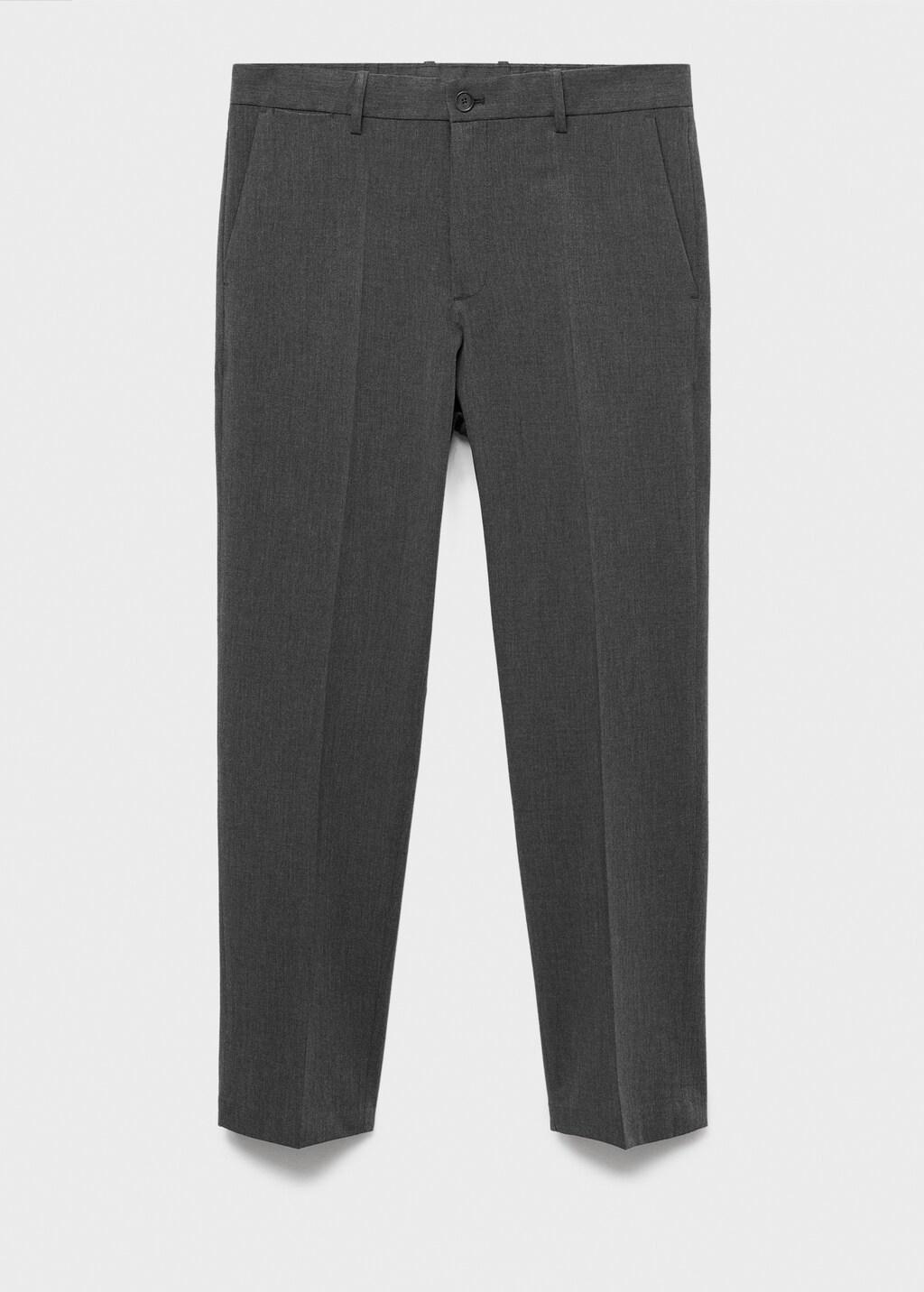 GREY Bologna slim-fit comfort-stretch trousers, Grey, large image number 8