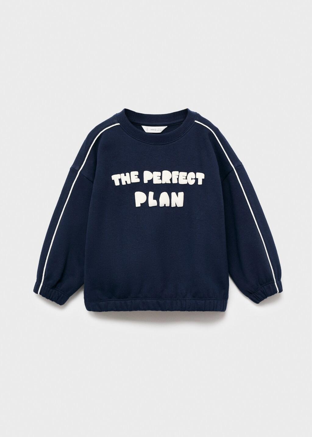 Navy Printed Embossed Sweatshirt, Baby Boy, , large image number 5