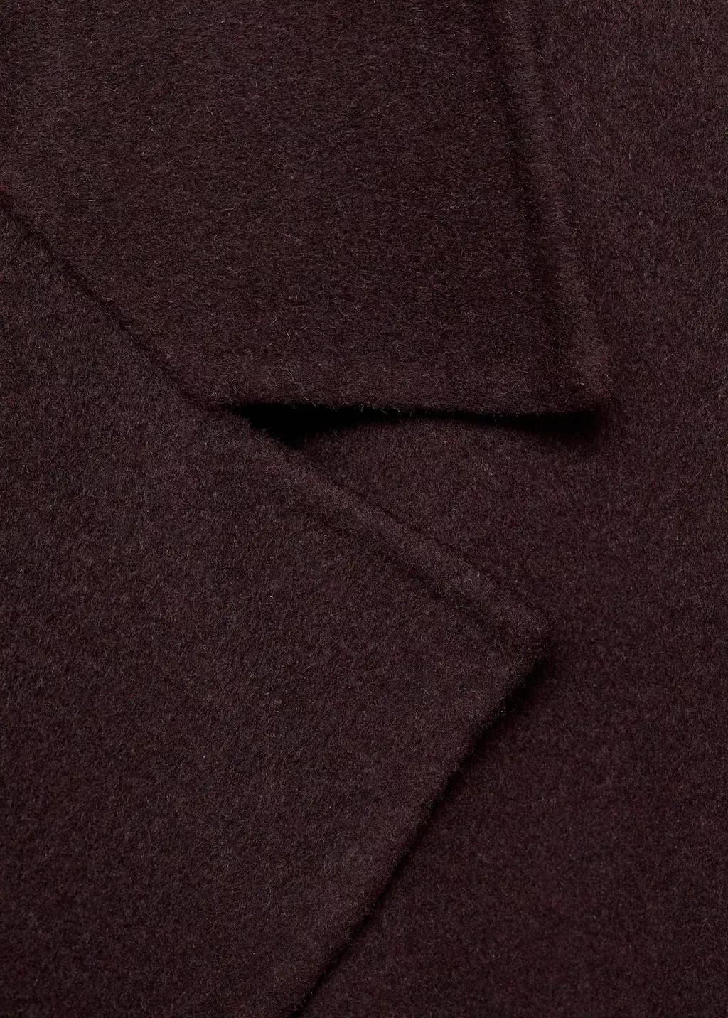 Red Handmade Oversized Wool Coat, , large image number 1