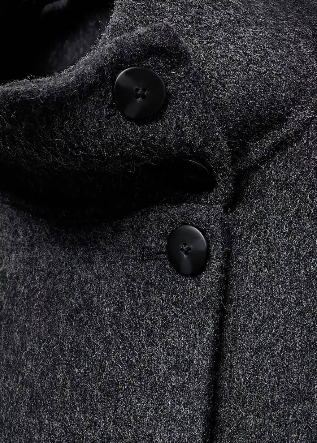 Grey Oversize Wool Jacket, , large image number 1