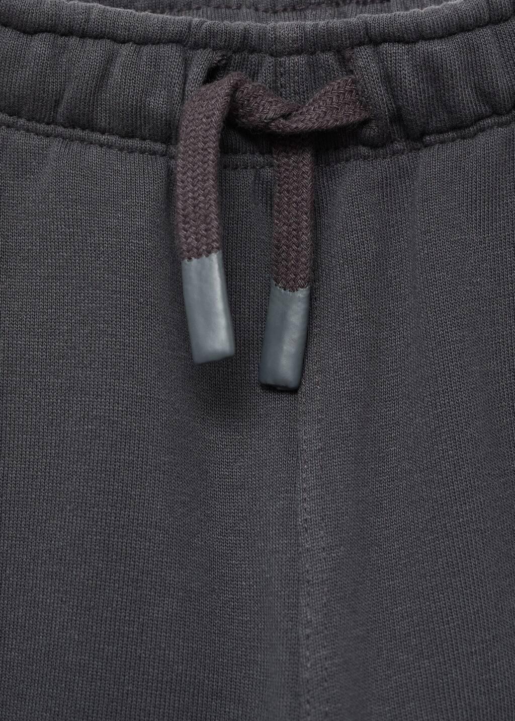 Grey Cargo Joggers With Drawstring, Baby Boy, , large image number 2