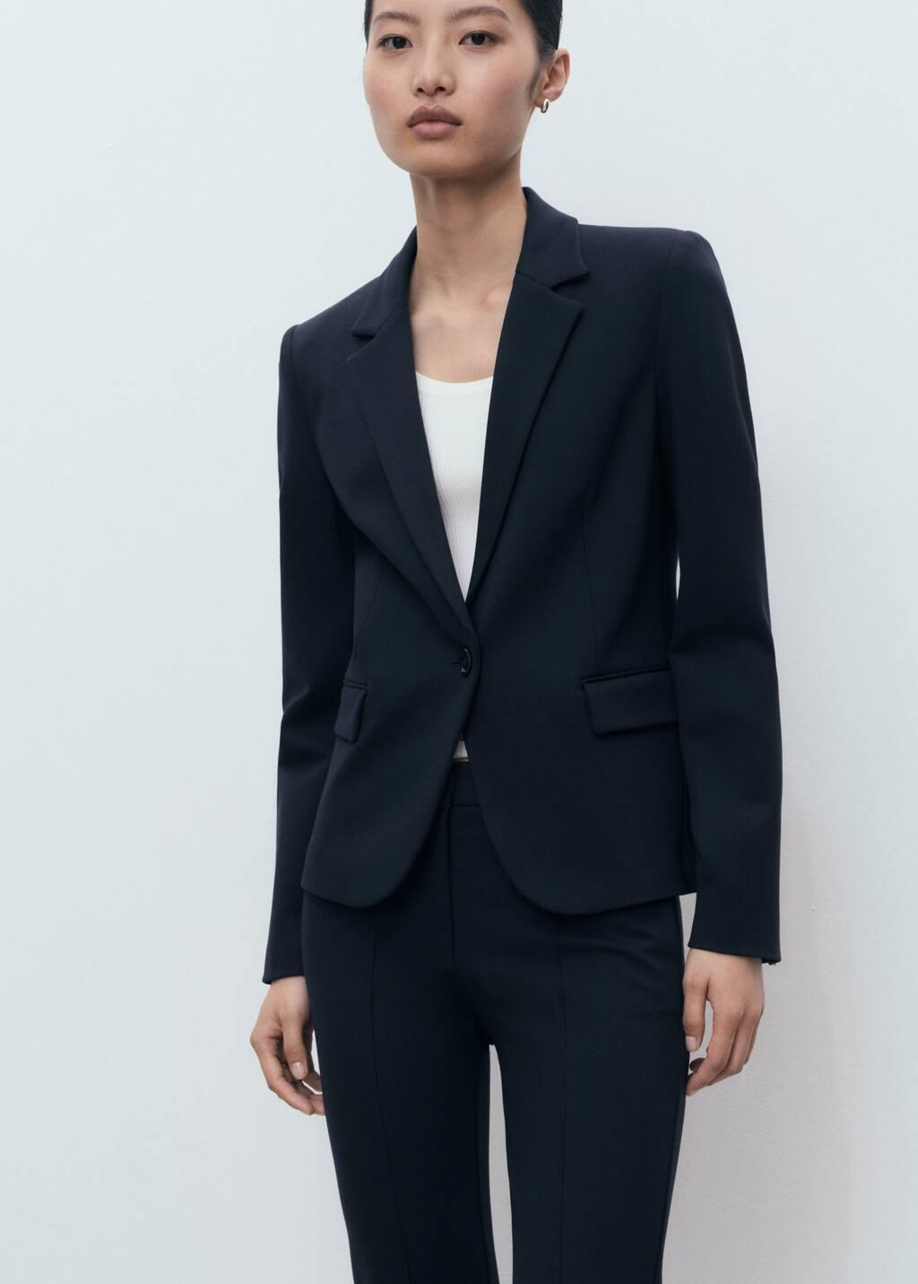 NAVY Straight mid-rise trousers, 0201_69, large image number 1