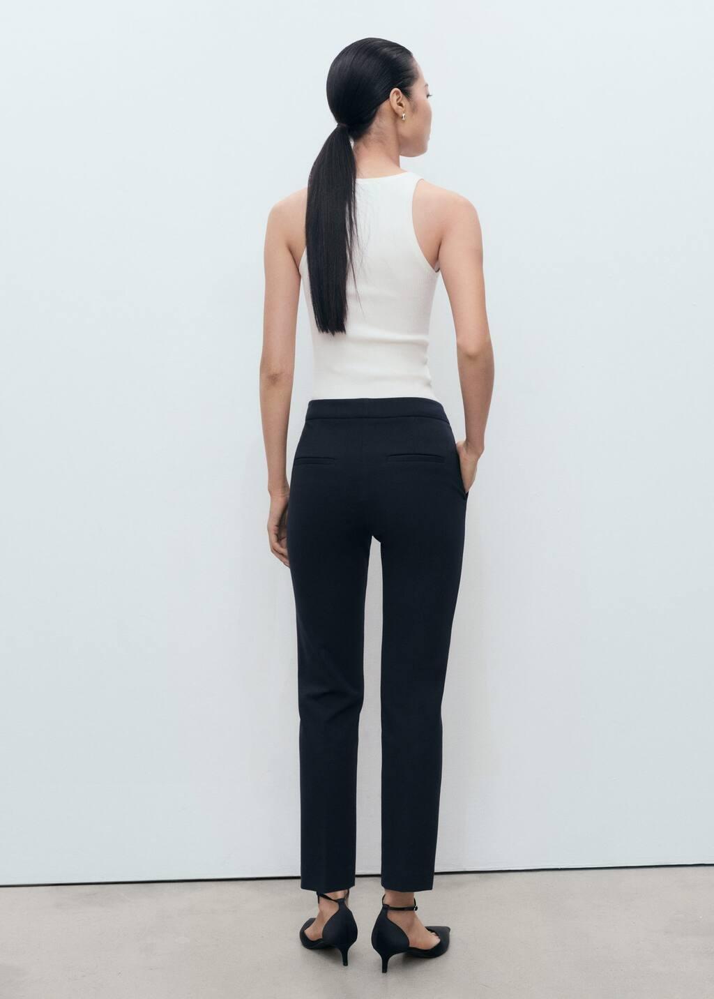 NAVY Straight mid-rise trousers, 0201_69, large image number 4
