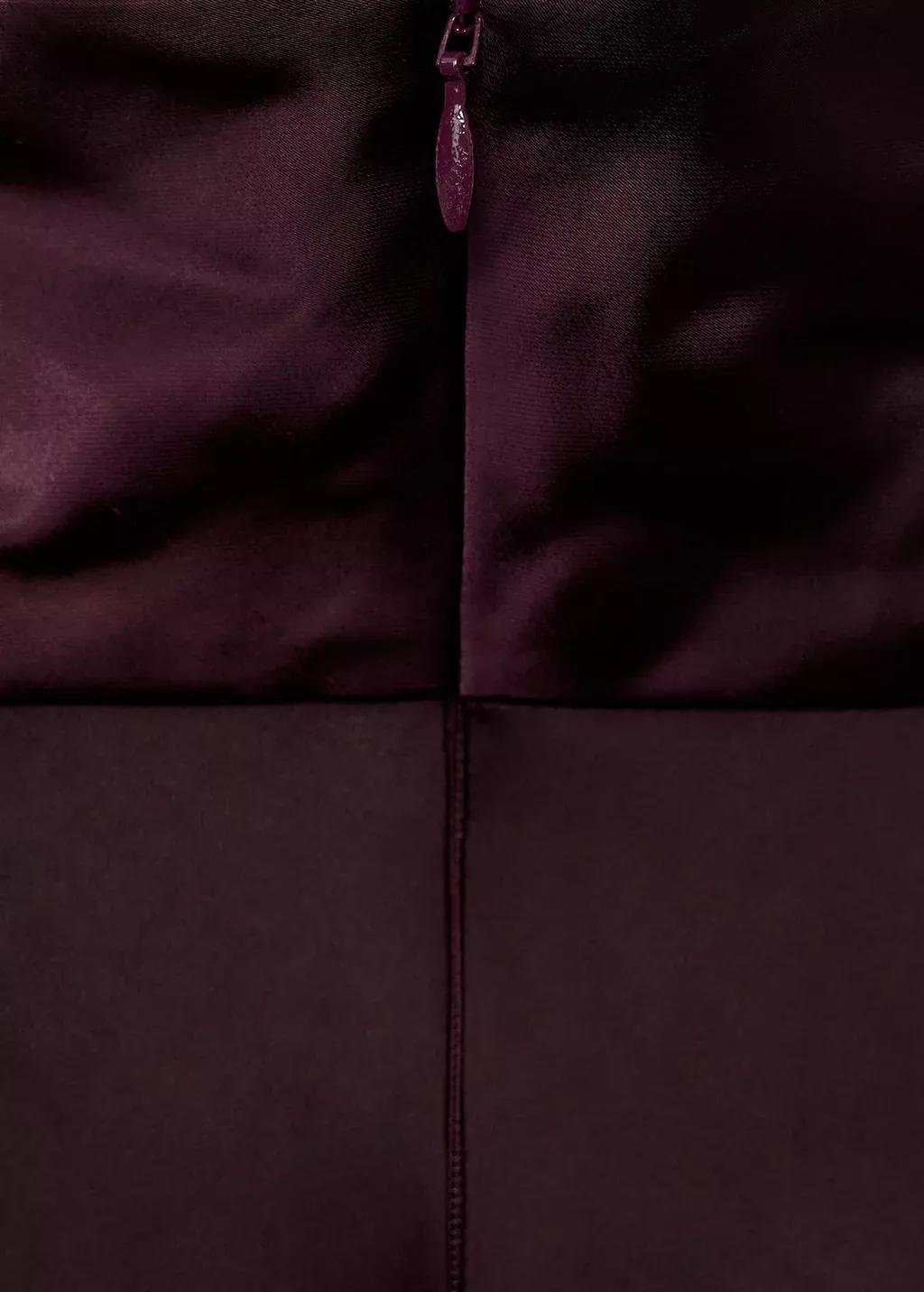 Purple Satin Turtleneck Blouse, , large image number 3
