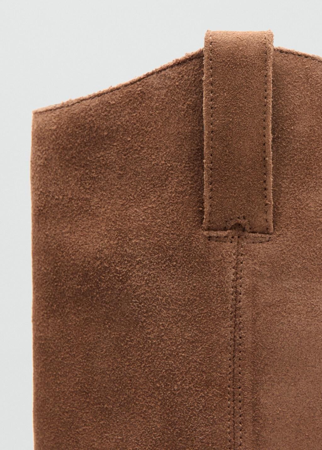 MEDIUM BROWN Heel leather boot, 0201_09, large image number 1