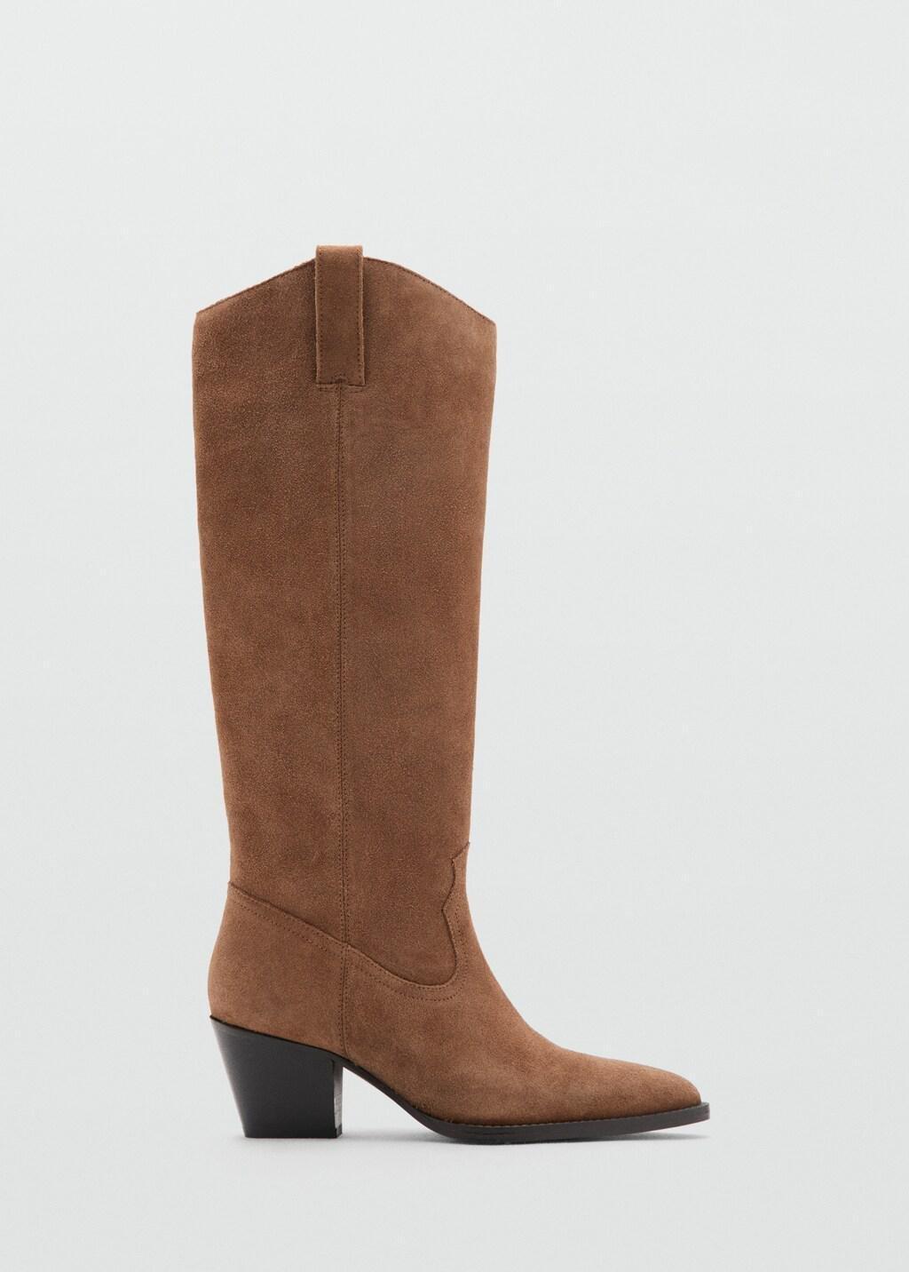 MEDIUM BROWN Heel leather boot, 0201_09, large image number 2