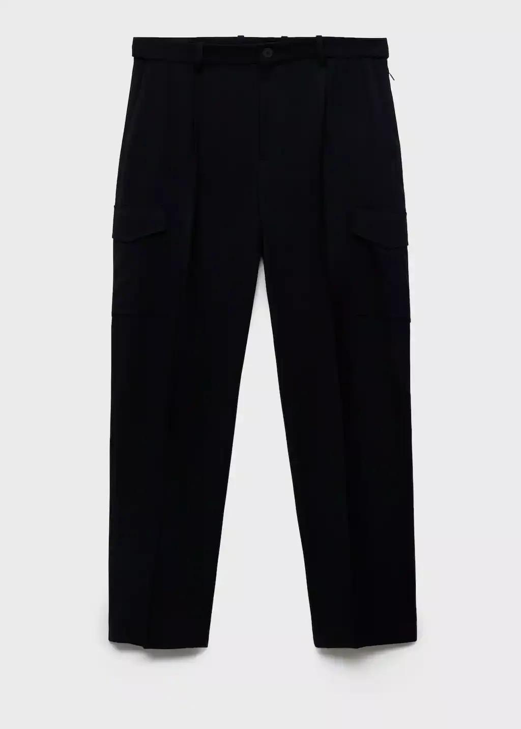 Navy Slim-Fit Thermoliteâ® Cargo Trousers, Navy, medium