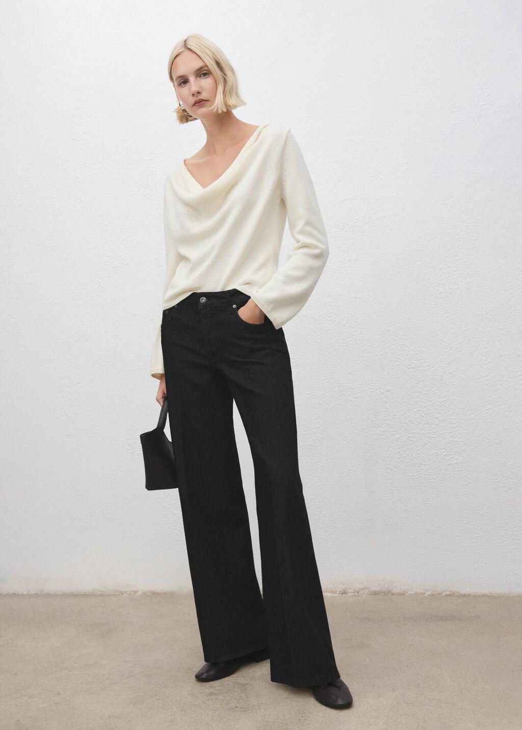 BLACK Straight low-waist jeans, 0201_99, medium