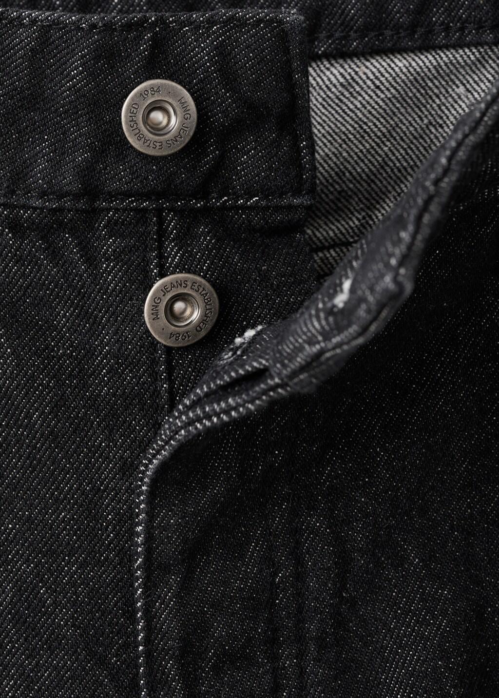 BLACK Straight low-waist jeans, 0201_99, large image number 1