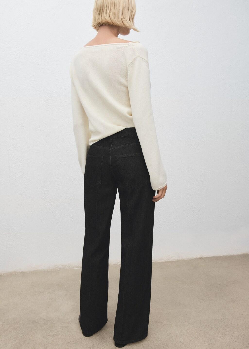 BLACK Straight low-waist jeans, 0201_99, large image number 2