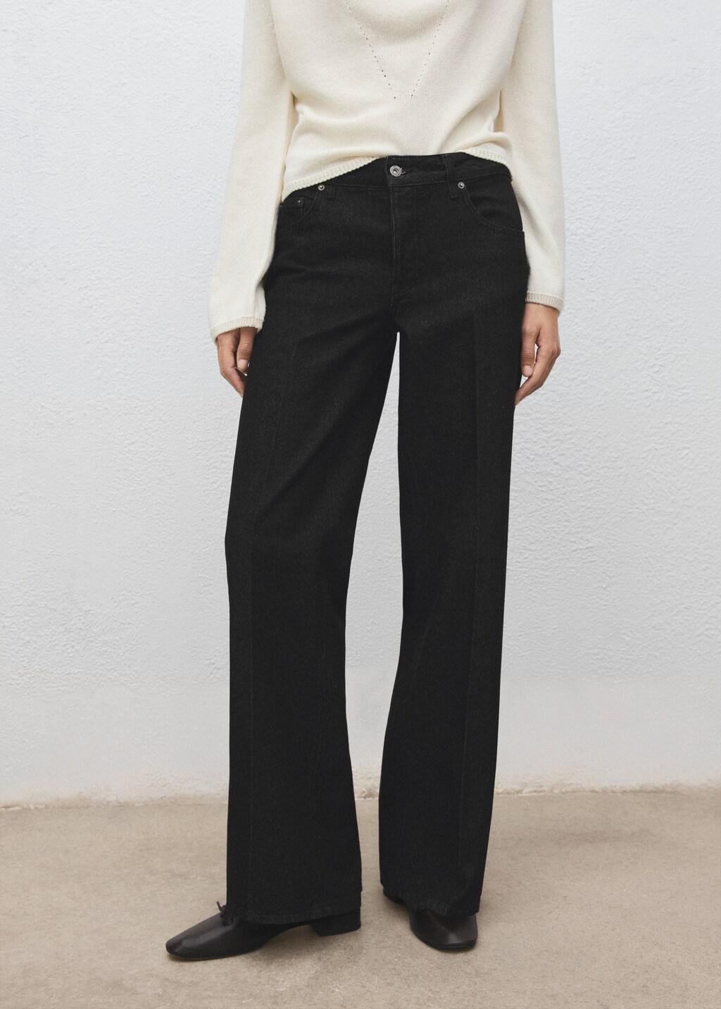 BLACK Straight low-waist jeans, 0201_99, large image number 3