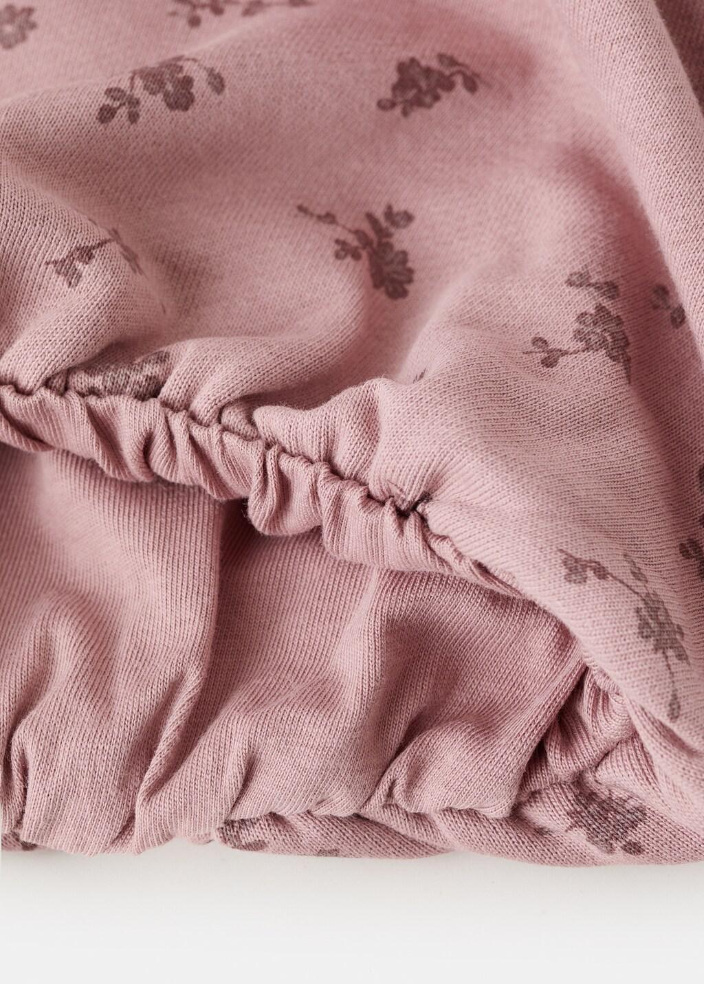 Pink Embroidered Sweatshirt With Floral Pattern, Kids Girl, Pink, large image number 5