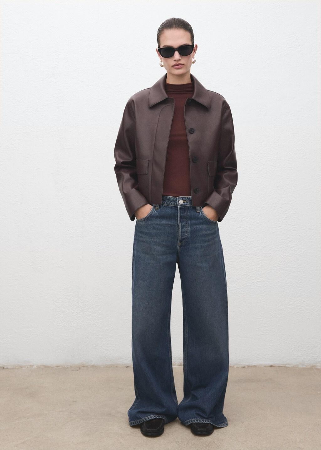 Brown Turtleneck T-Shirt, 0201_30, large image number 0