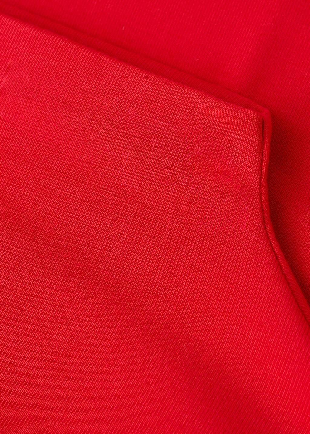 Red Turtleneck T-Shirt, 0201_70, medium