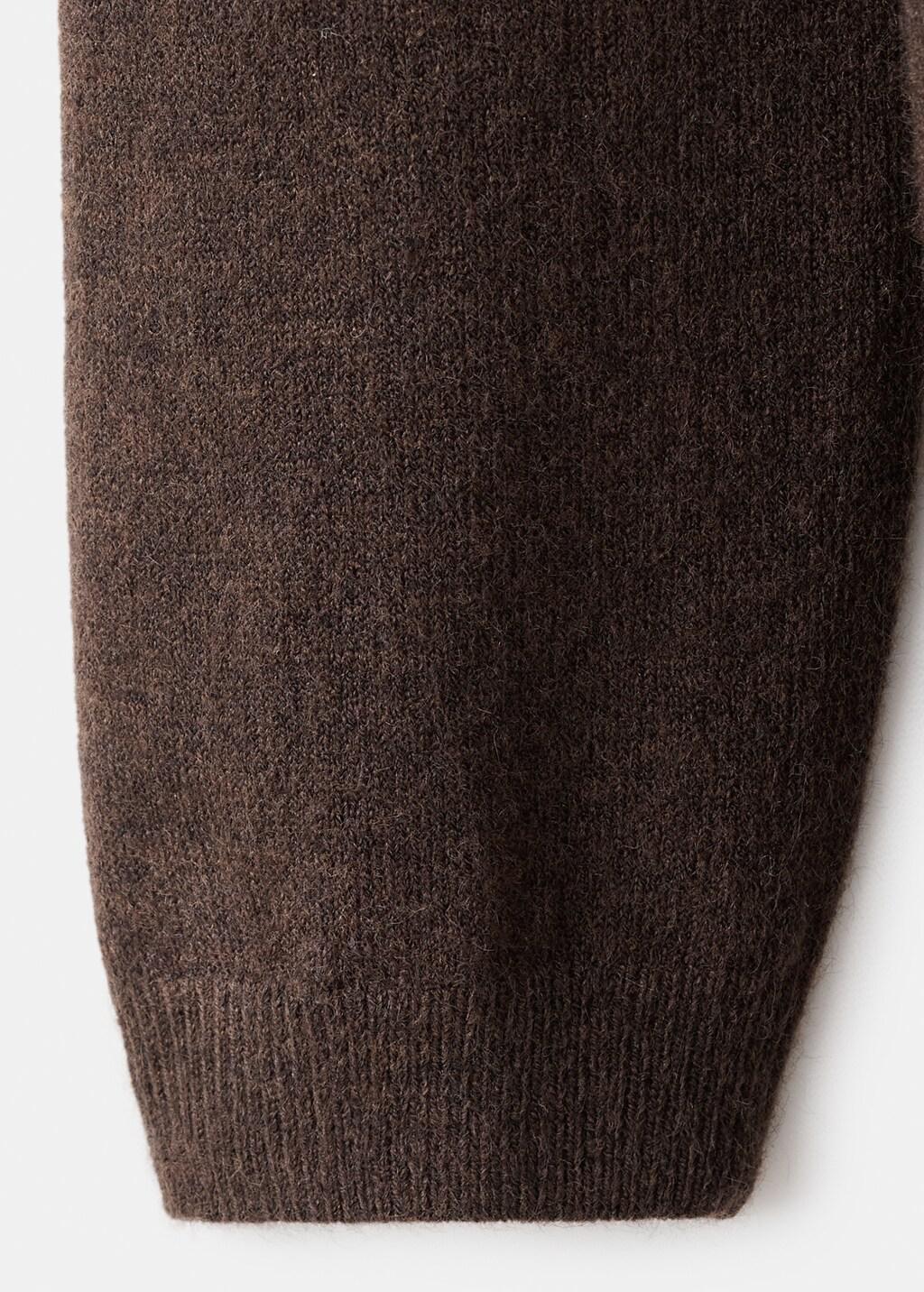 DARK BROWN Fine-knit dress, 0201_32, large image number 4