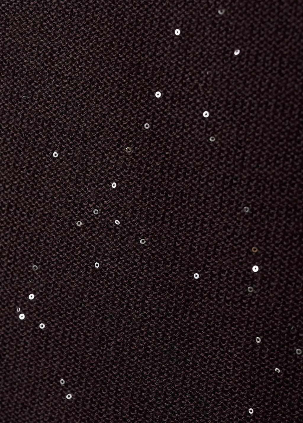 BROWN Shiny top with foulard, 0201_30, large image number 5