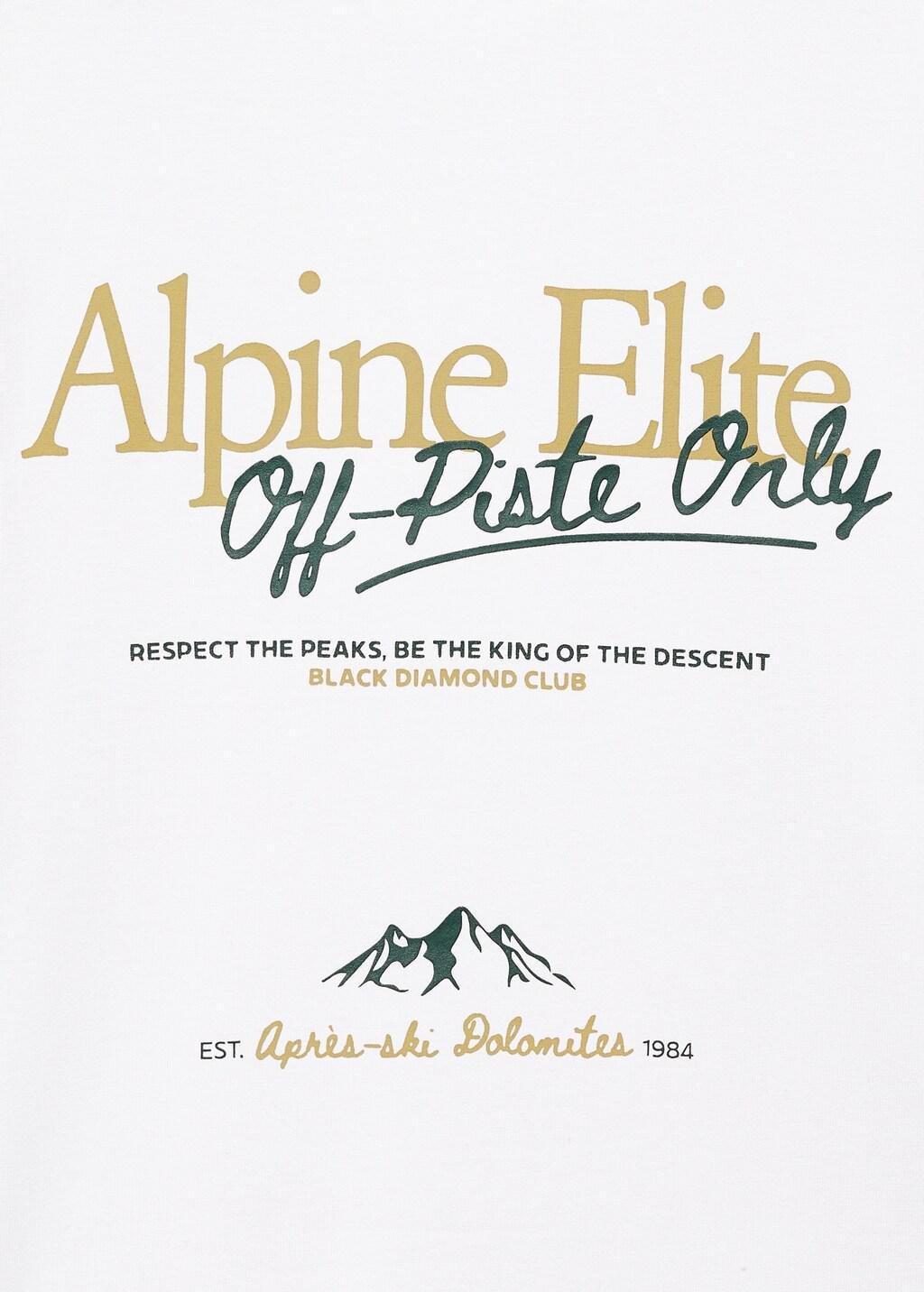 White Printed Long Sleeve T-Shirt, Kids Boy, Natural White, large image number 0