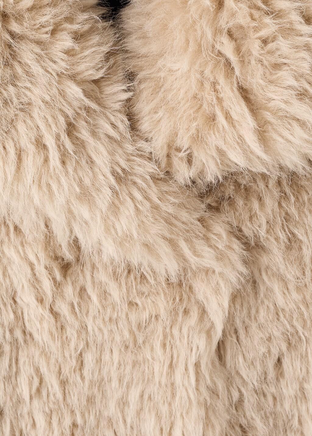 LIGHT BEIGE Long faux-fur coat, Light Beige, large image number 1