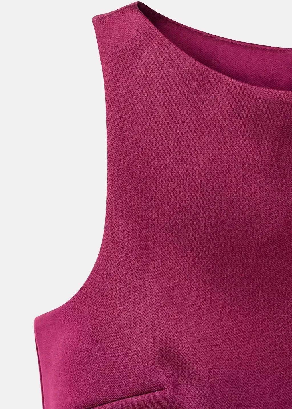 Orange Lt Pastel Satin Top With Bows, Light-Pastel Orange, medium