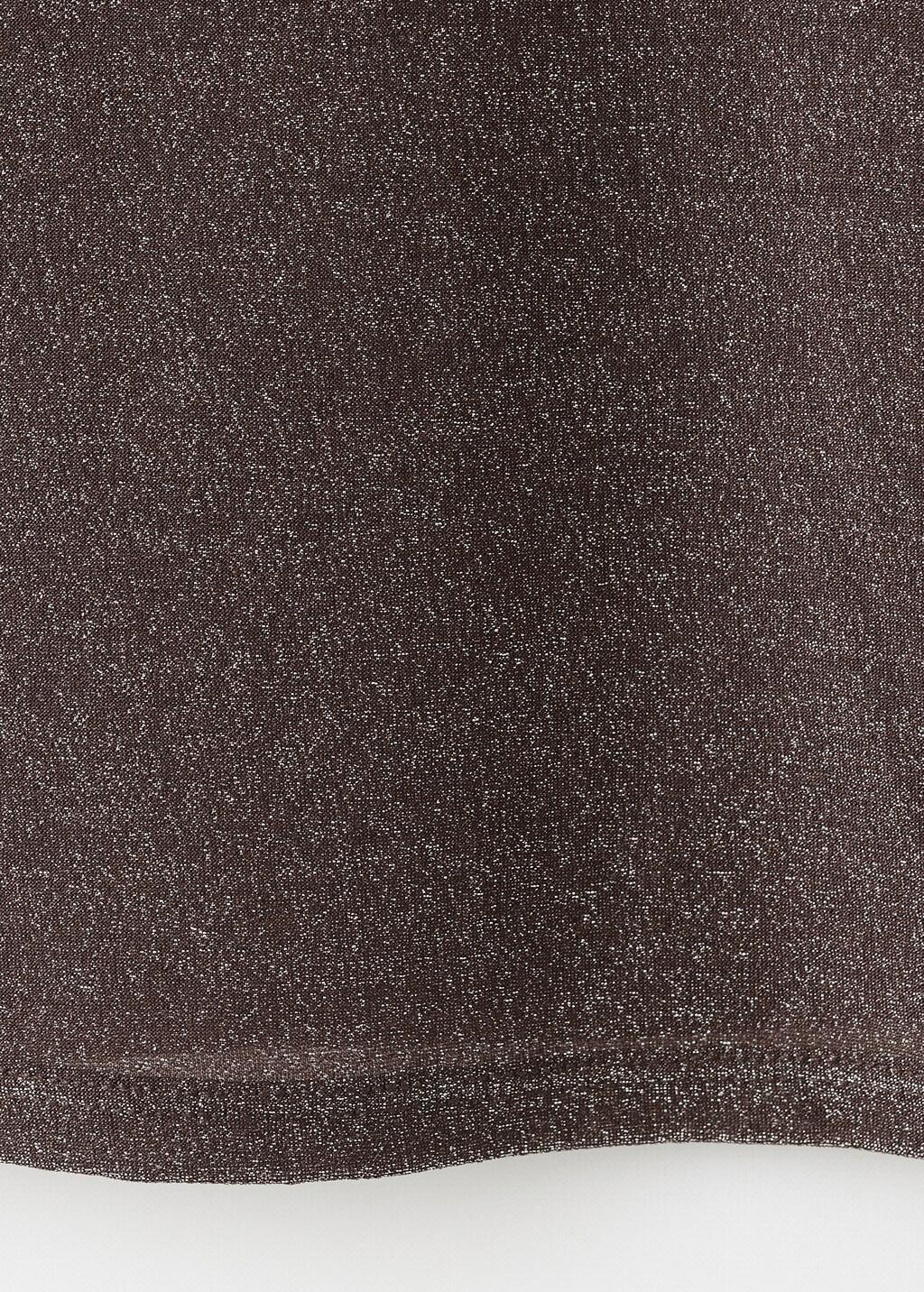 Red Sparkly Boat-Neck Top, Dark Red, large image number 5