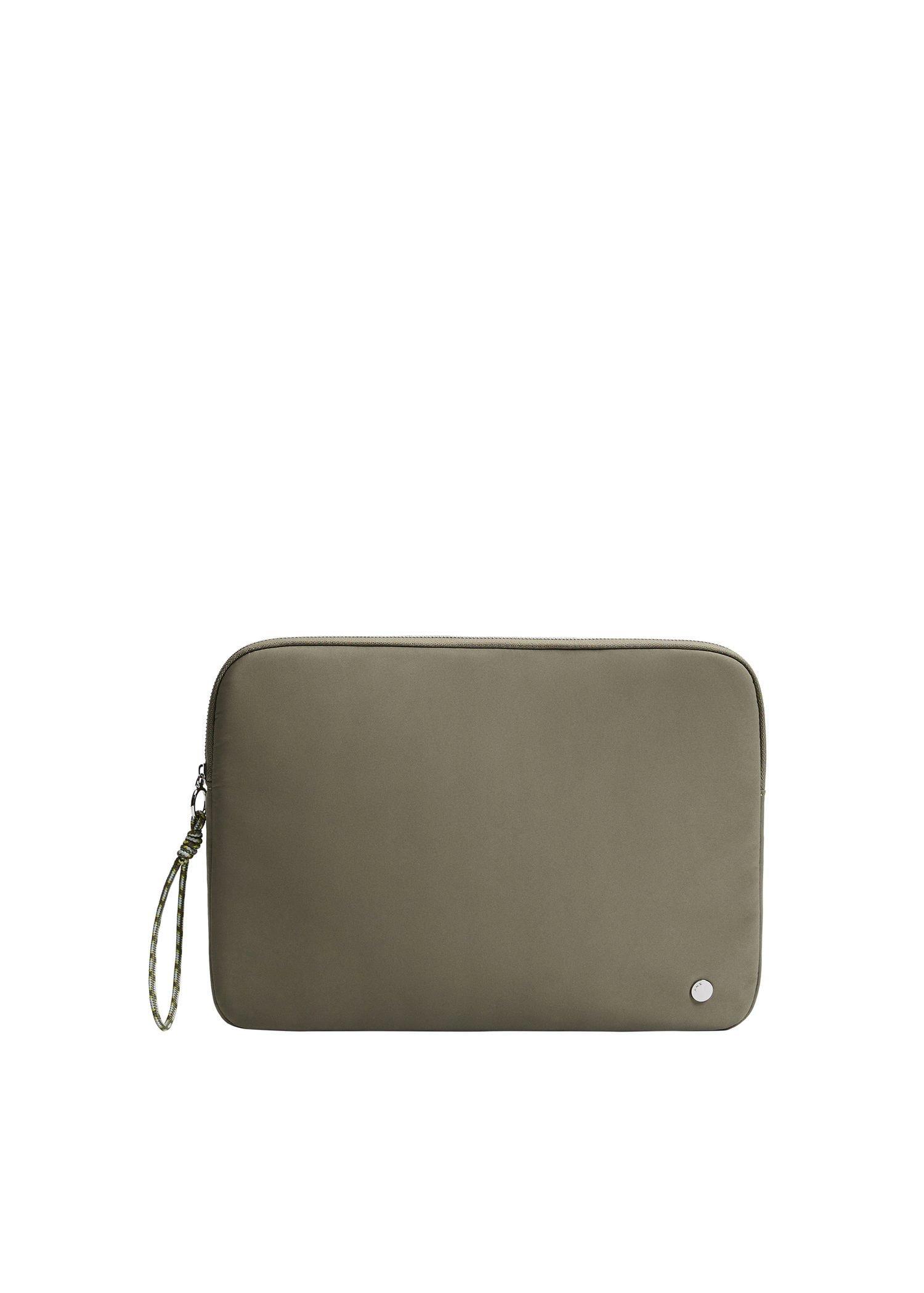 Khaki Padded Laptop Case, Women, , large image number 0