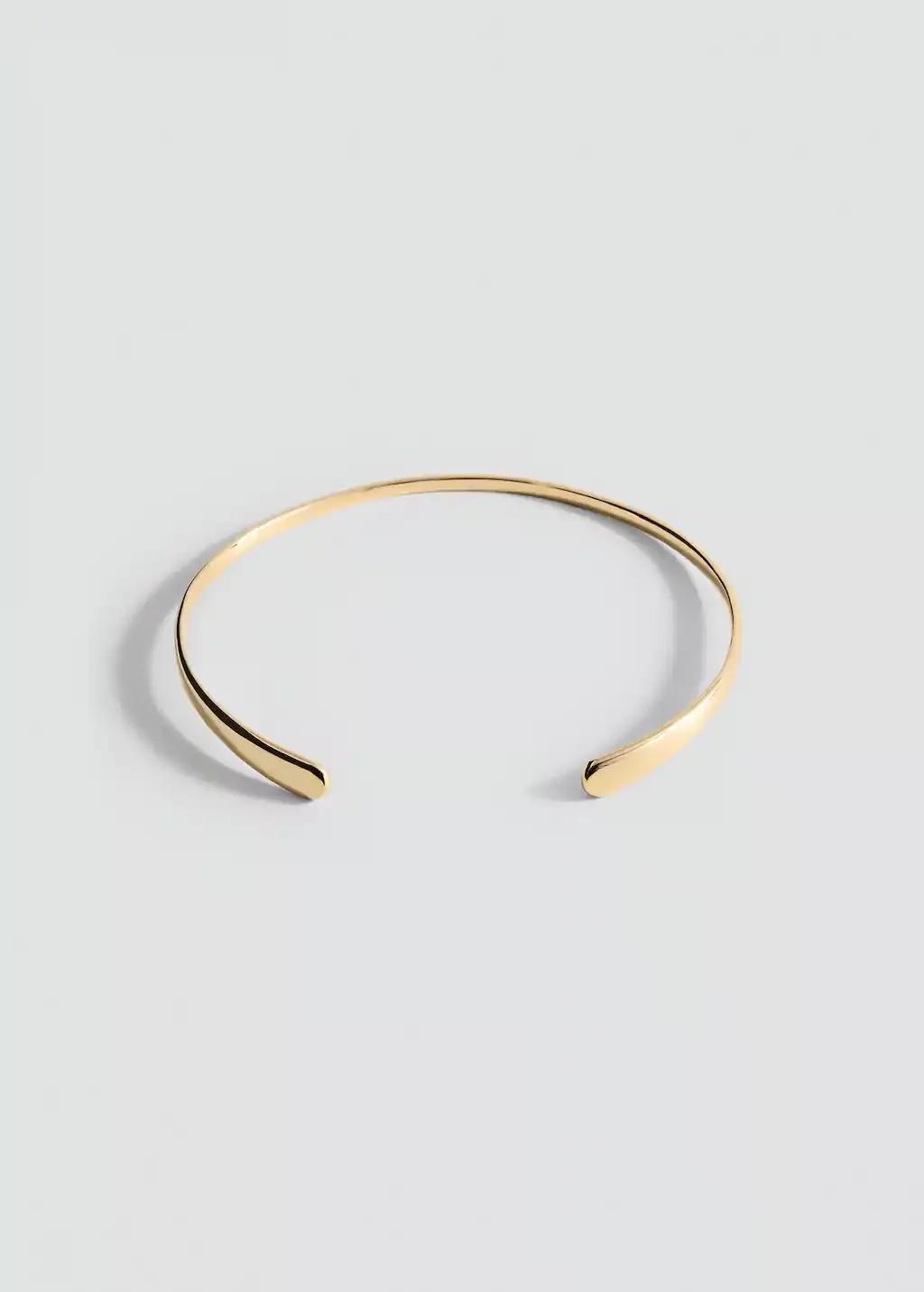 Gold Rigid Choker, Gold, large image number 2