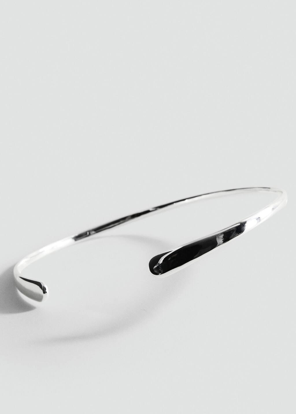 Silver Rigid Choker, Silver, large image number 1