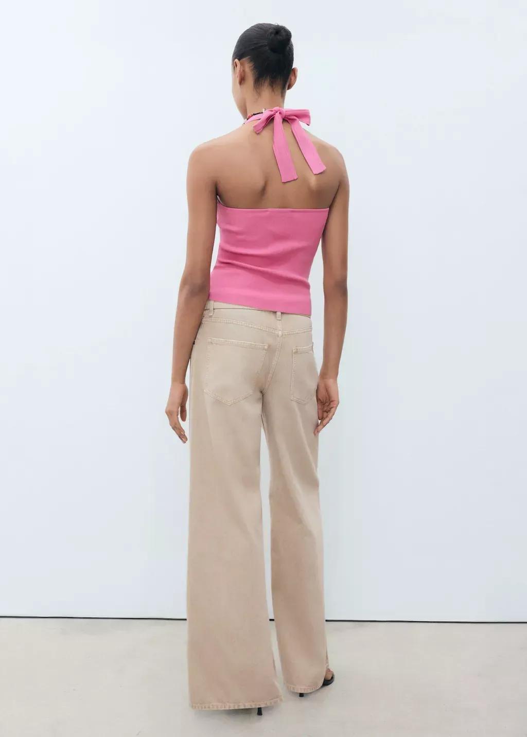 PINK Knit halter top, Pink, large image number 6