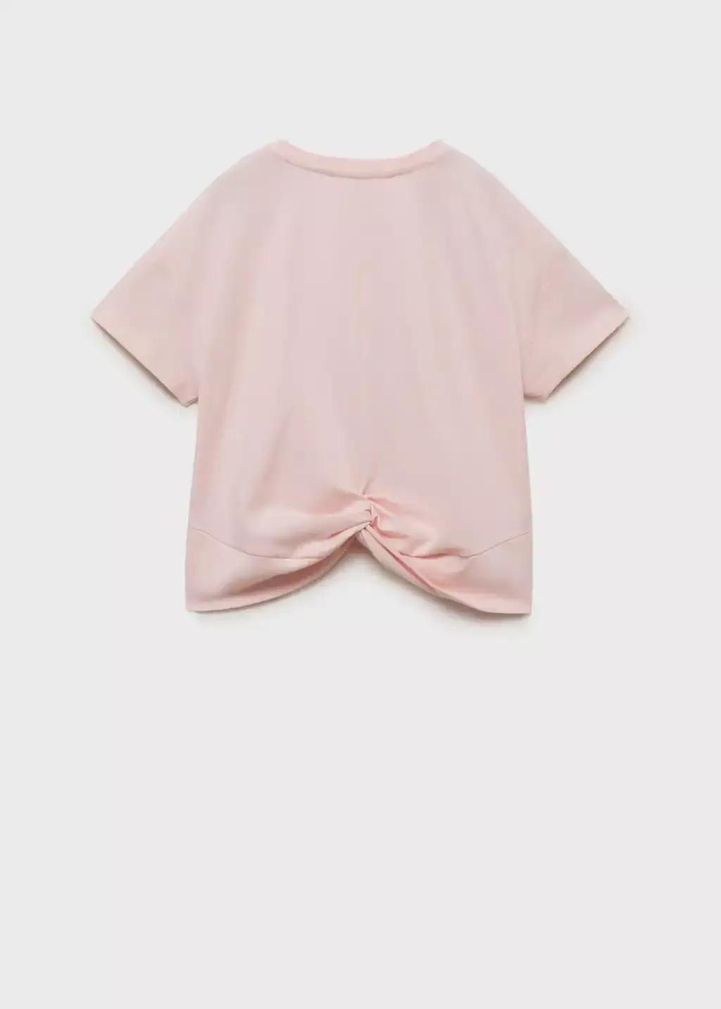 Pink Short-Sleeved Printed T-Shirt, Kids Girls, , large image number 1
