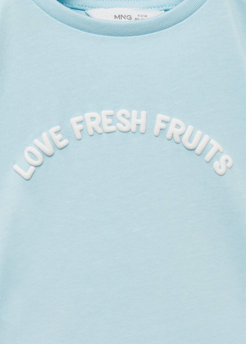 Blue Short-Sleeved Printed T-Shirt, Kids Girls, , large image number 4