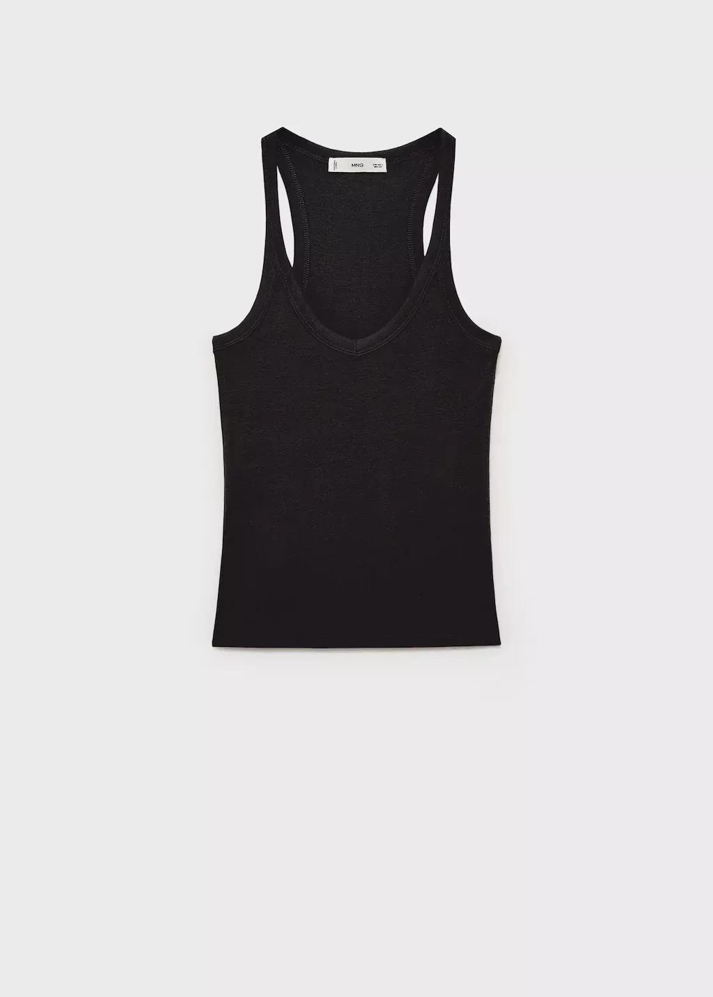 Brown Cotton Top With Straps, , large image number 3