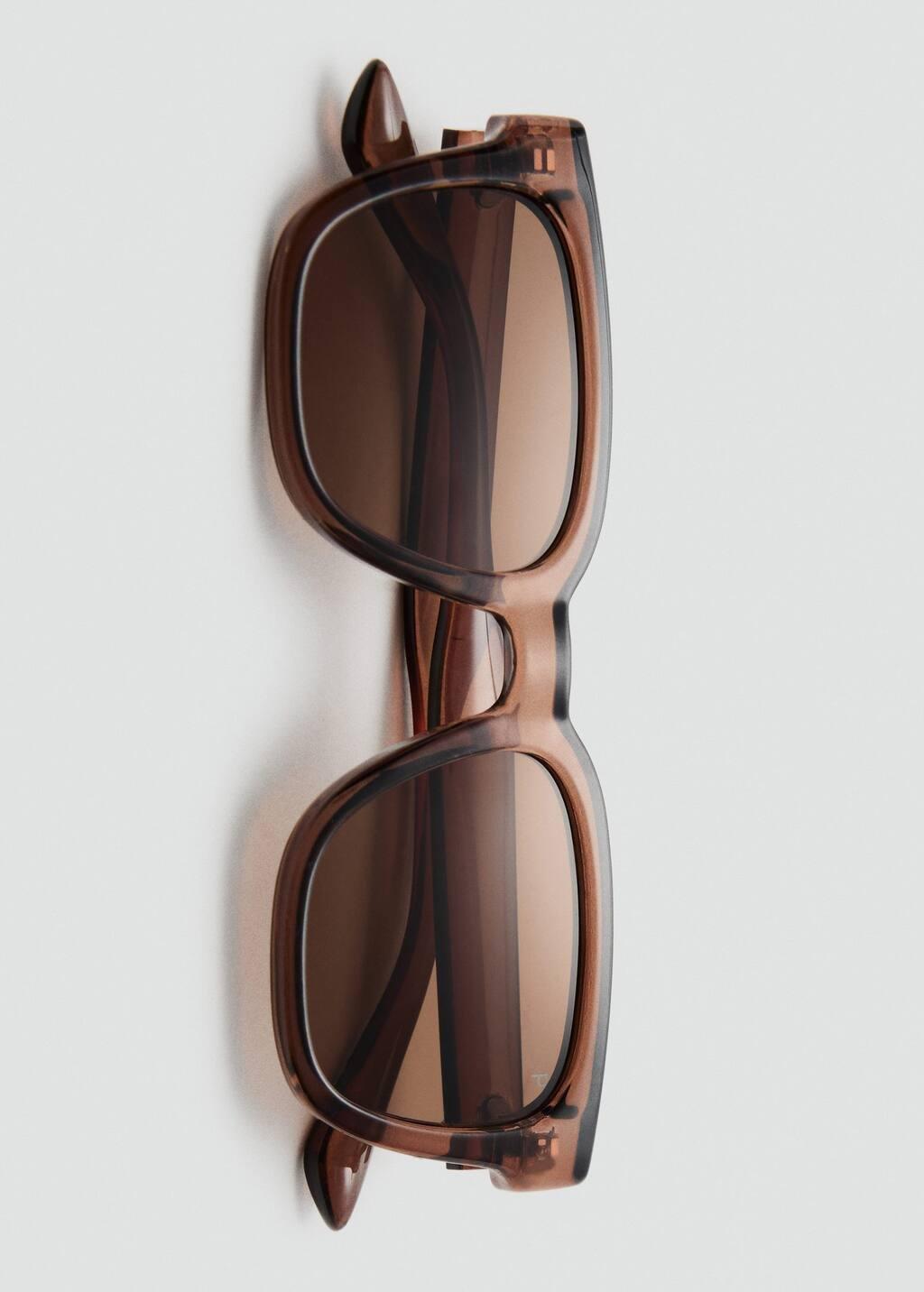 DARK BROWN Rectangular-frame sunglasses, Dark Brown, large image number 2
