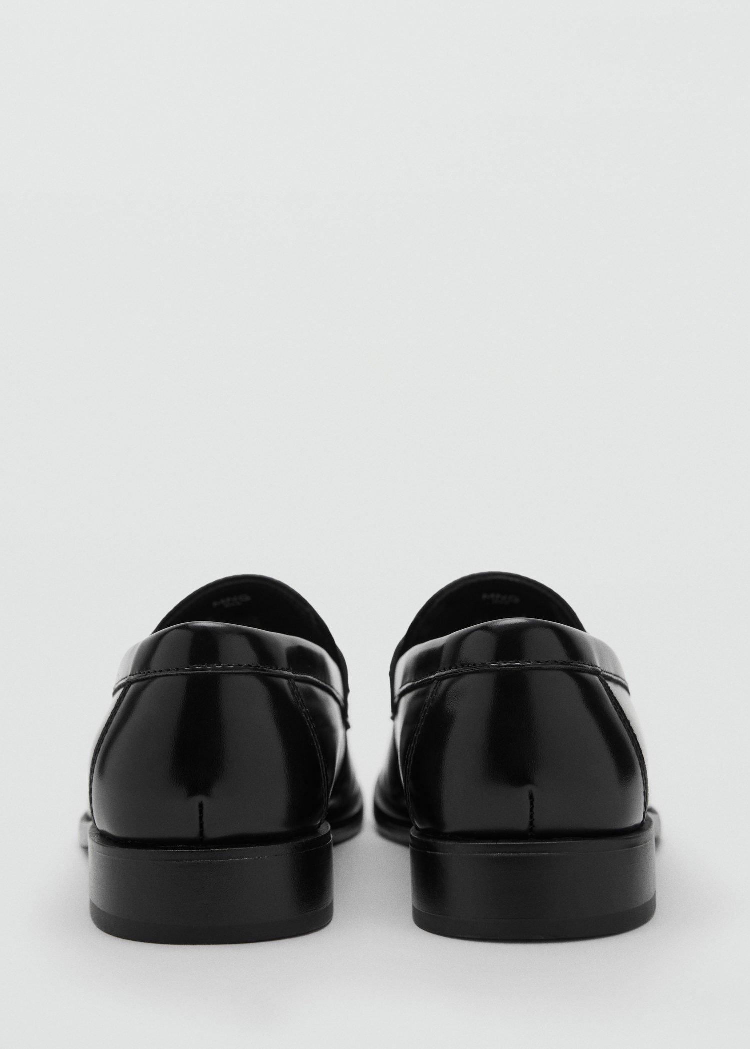 BLACK Nappa leather-effect moccasins, , large image number 3