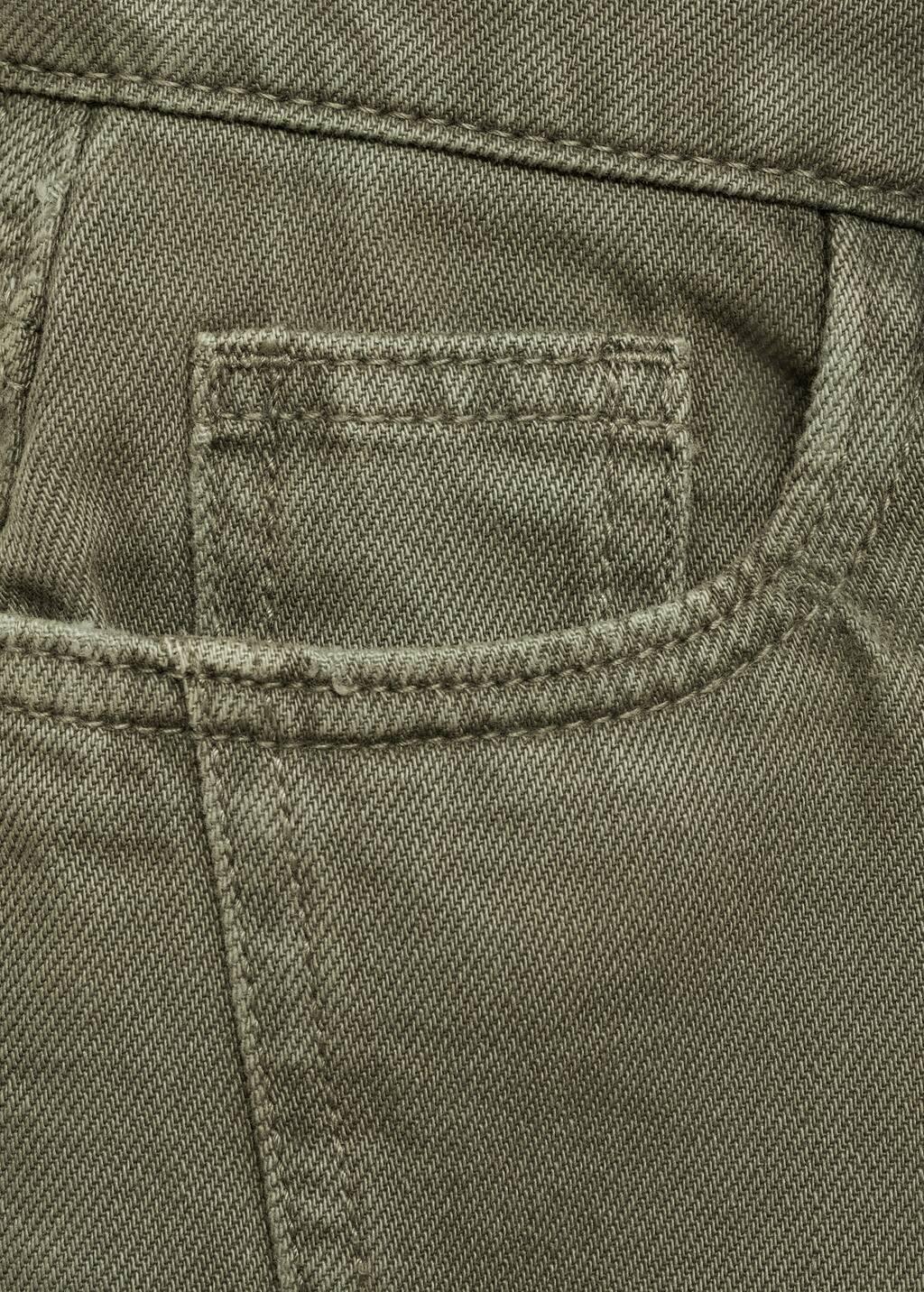 Khaki Shorts With Stitching Detail, Kids Girls, , large image number 2